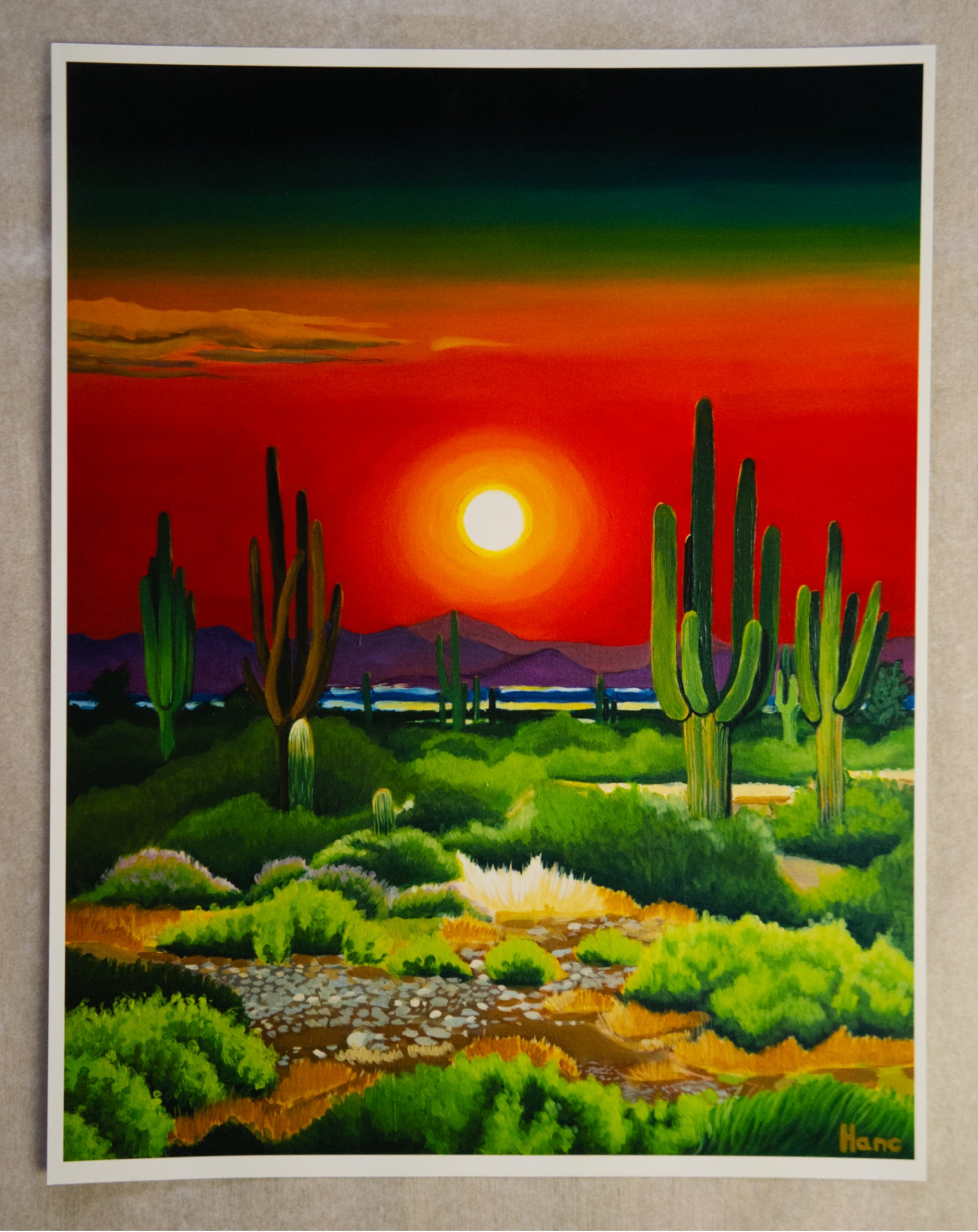 "Hypotetical sunset" art print