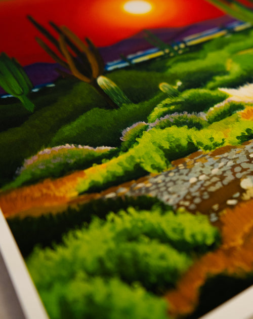 "Hypotetical sunset" art print